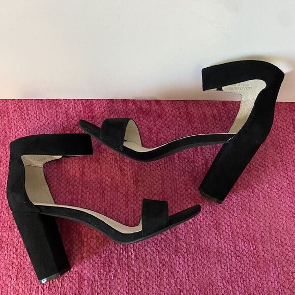 Jeffrey Campbell Lindsay Sandal Heels Black Suede Size 9.5 - Picture 9 of 14
